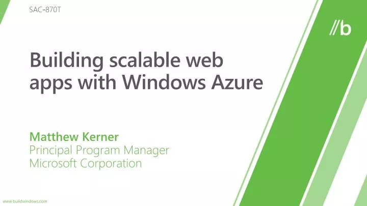 building scalable web apps with windows azure
