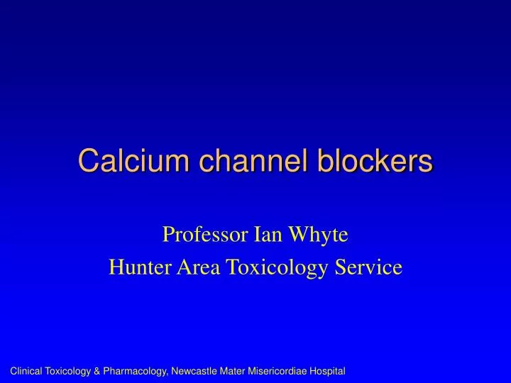 calcium channel blockers