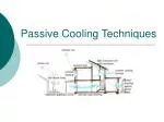 Passive Cooling Techniques - slide 1
