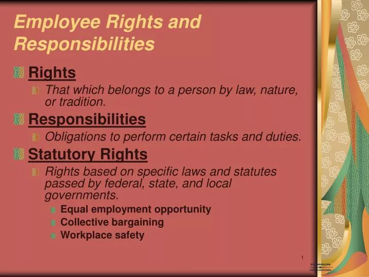 employee rights and responsibilities