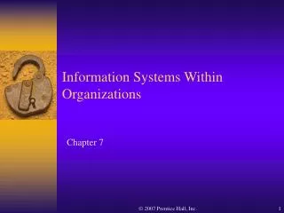 Information Systems Within Organizations