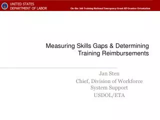 Measuring Skills Gaps &amp; Determining Training Reimbursements