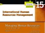 International Human Resources Management - slide 1