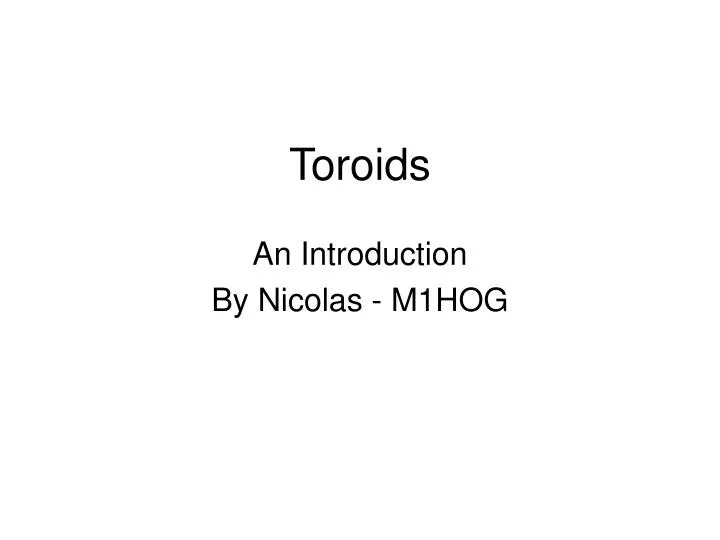 toroids