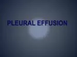 PLEURAL EFFUSION - slide 1