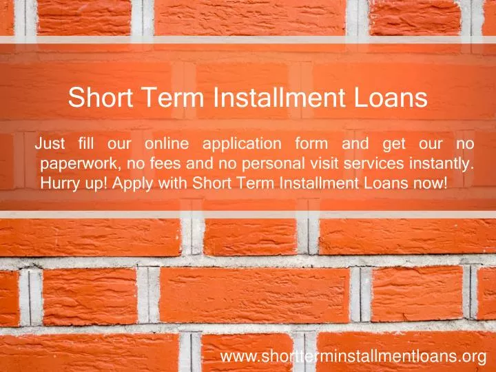 short term installment loans