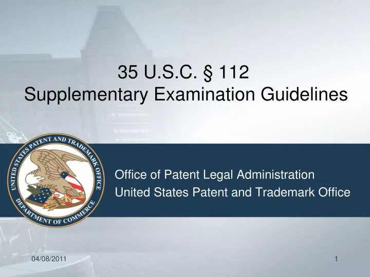 35 u s c 112 supplementary examination guidelines