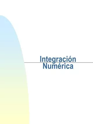 Integración Numérica