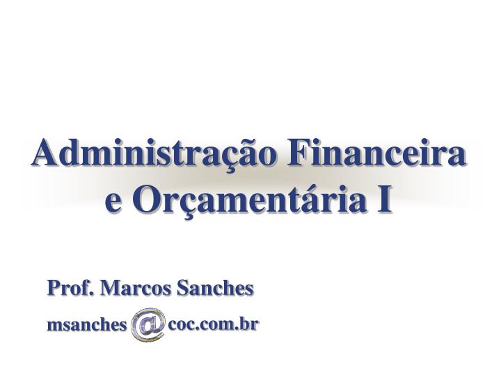 prof marcos sanches