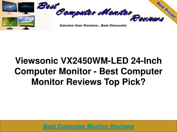 viewsonic vx2450wm led 24 inch computer monitor best computer monitor reviews top pick