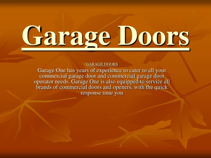 garage doors