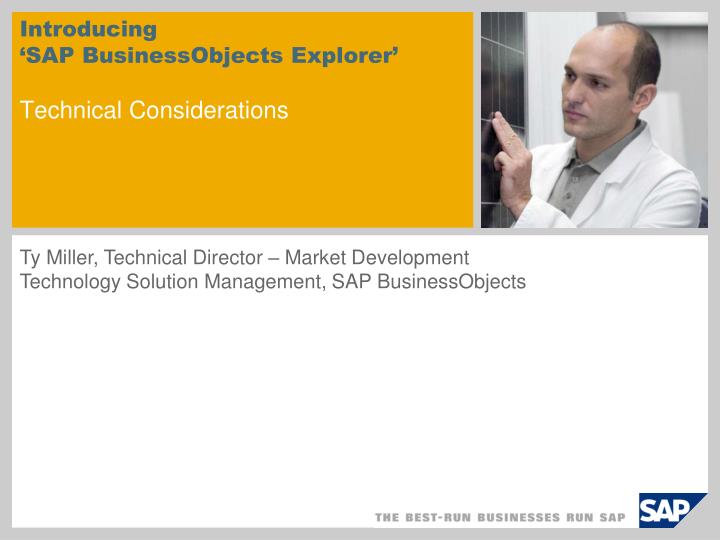 introducing sap businessobjects explorer technical considerations