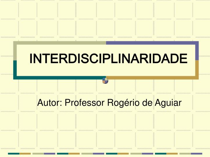 interdisciplinaridade