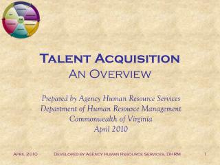 Talent Acquisition An Overview