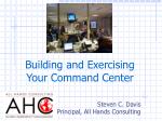 Building and Exercising Your Command Center - slide 1