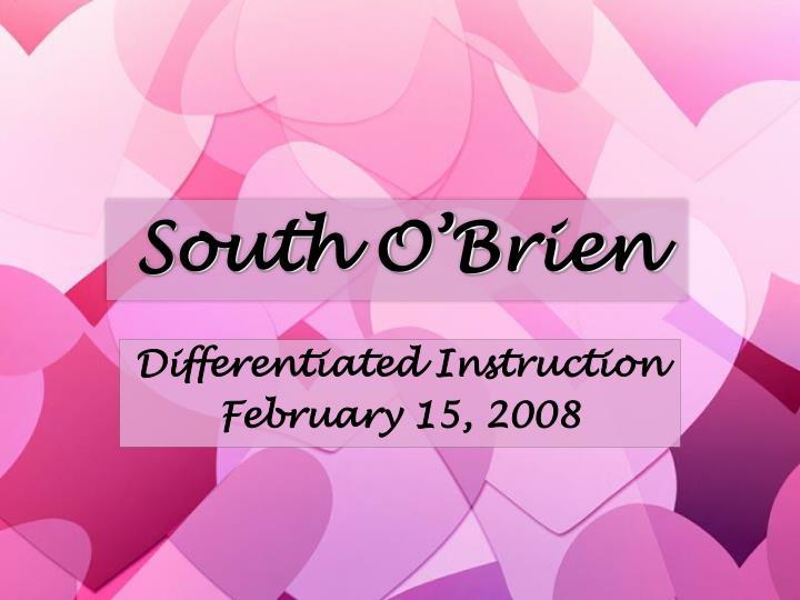 south o brien