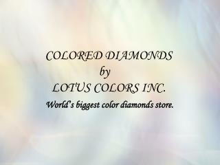 Buy Colored Diamonds and Fancy Color Diamonds