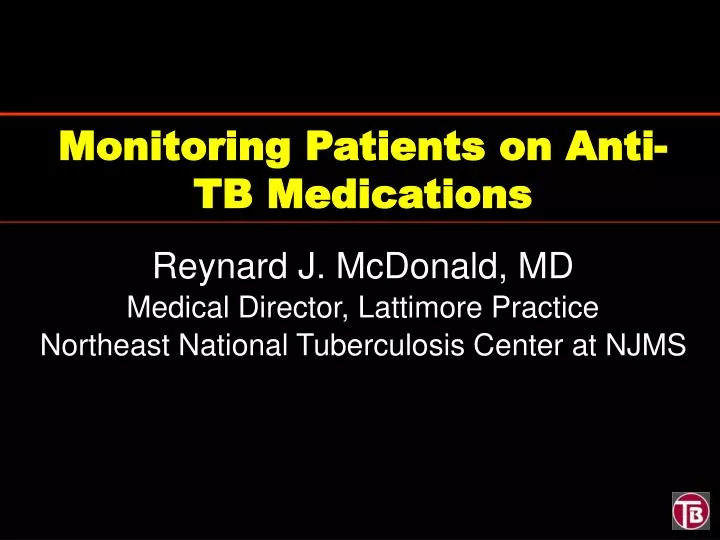 monitoring patients on anti tb medications