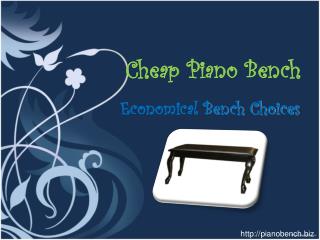 Cheap Piano Bench – Economical Bench Choices