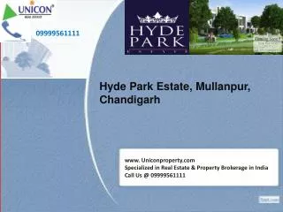 DLF Hyde Park Estate Chandigarh | 09999561111 | DLF Group