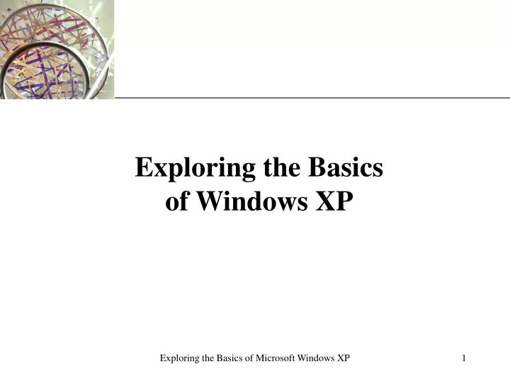 exploring the basics of windows xp