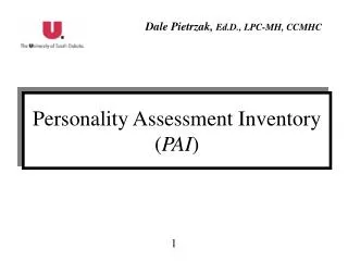 Personality Assessment Inventory ( PAI )
