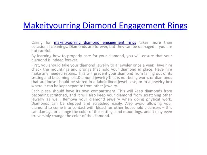 makeityourring diamond engagement rings