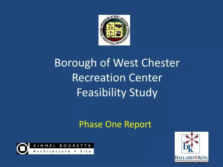 borough of west chester recreation center feasibility study