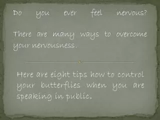 8 Tips for Speaking in Public
