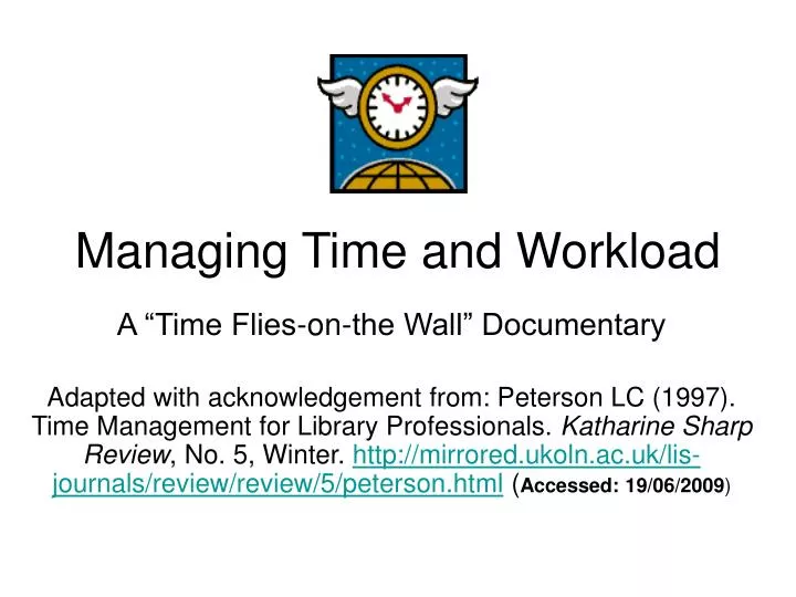 managing time and workload