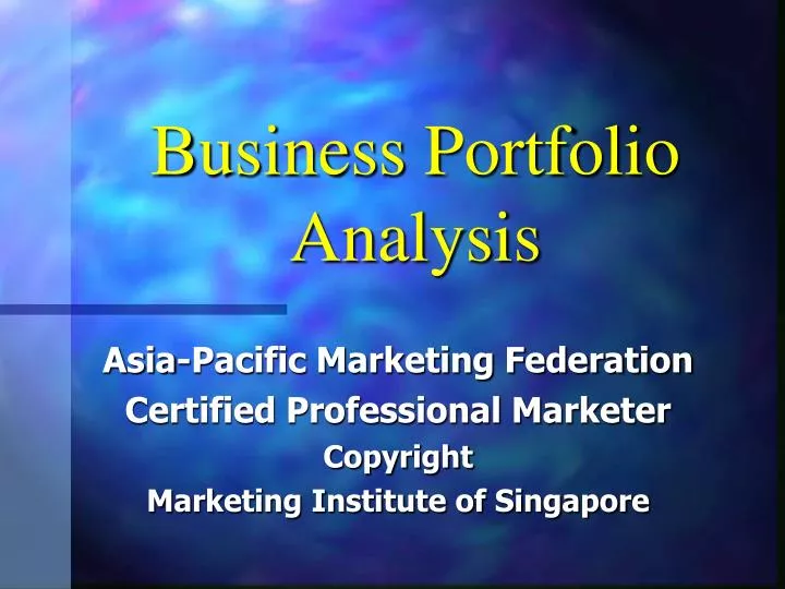 business portfolio analysis