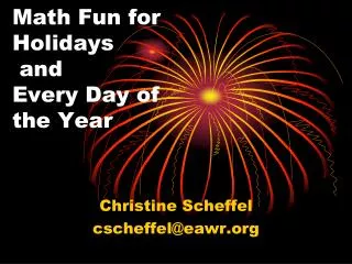 Math Fun for Holidays and Every Day of the Year