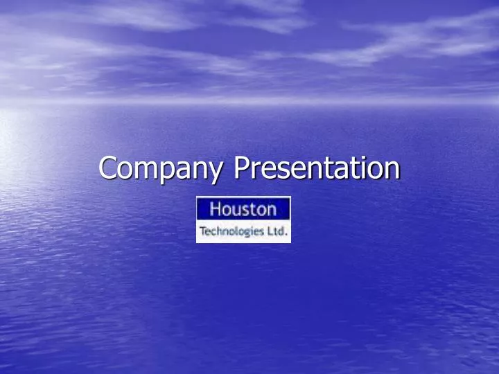 company presentation