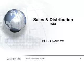 Sales &amp; Distribution (SD)