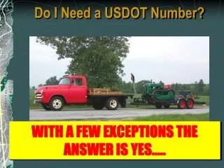 Do I Need a USDOT Number?