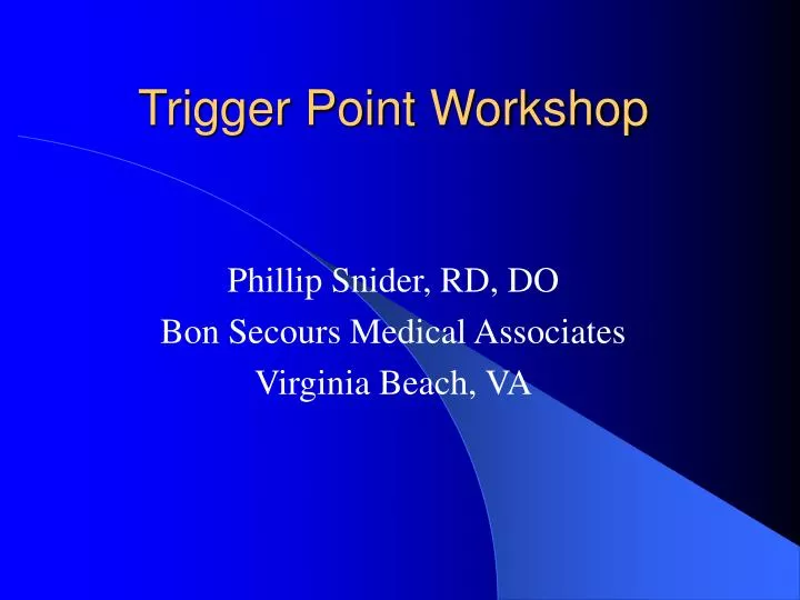 trigger point workshop