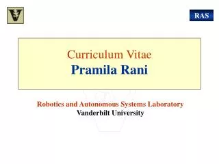 Curriculum Vitae Pramila Rani