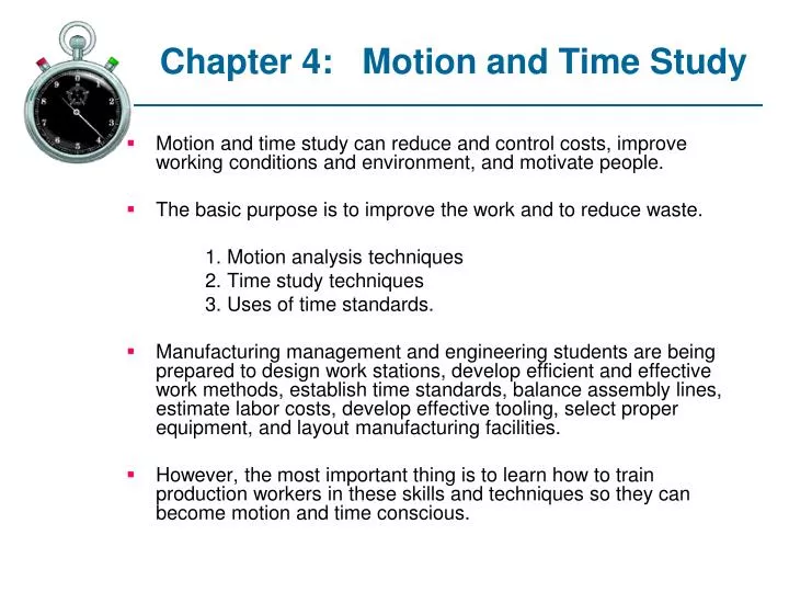 chapter 4 motion and time study