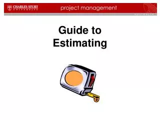 Guide to Estimating