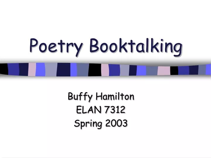 poetry booktalking