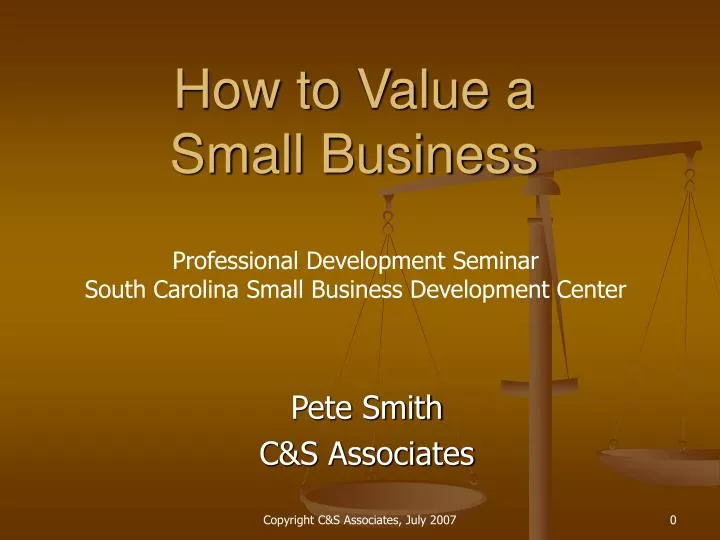 how to value a small business