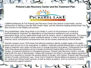 Pickerel Lake Recovery Center and the Treatment Plan