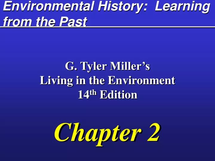 environmental history learning from the past