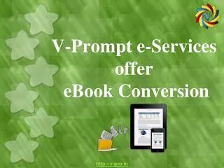 V-Prompt e-Services offer eBook Conversion
