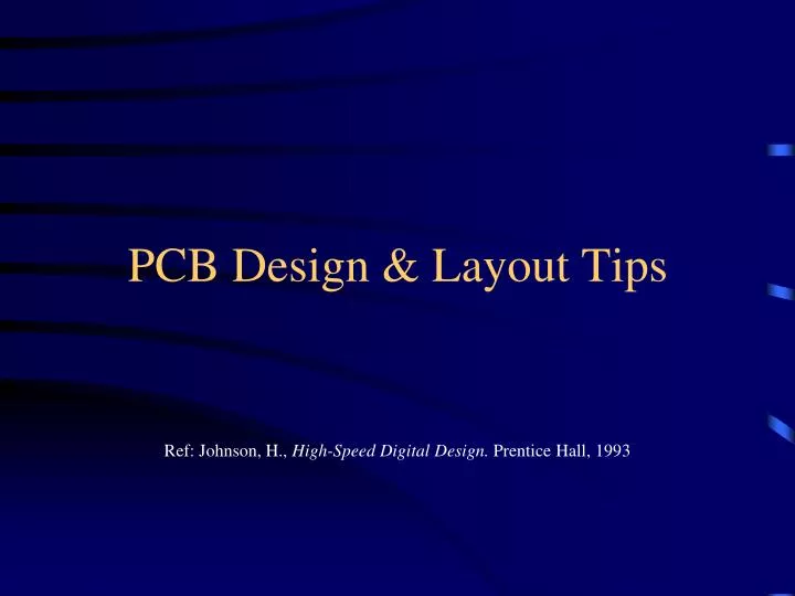 pcb design layout tips
