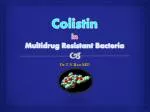 Colistin in Multi Drug Resistant Bacteria