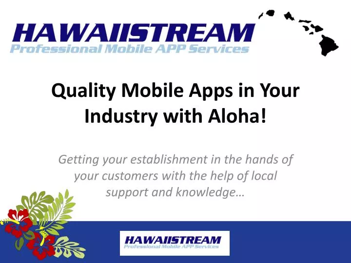 quality mobile apps in your industry with aloha