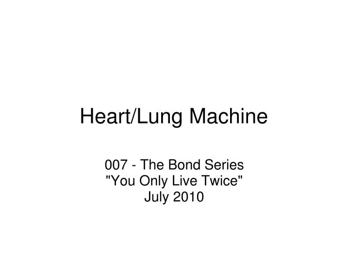 heart lung machine