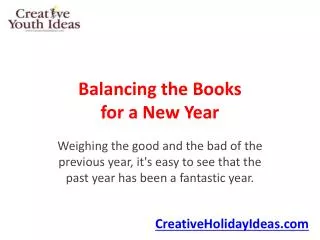 Balancing the Books for a New Year
