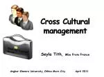 Cross Cultural management - slide 1